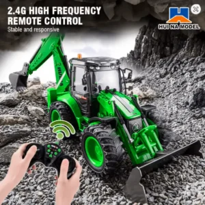 Huina 1579 1:14 RC Forklift Excavator Truck – 9CH 2.4GHz Remote Control Construction Vehicle with Rechargeable Battery