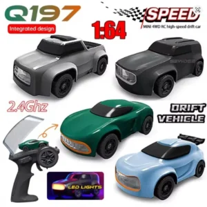 JJRC Q197 1:64 RC Drift Car – 2.4GHz 4WD Mini GTR Racing Car | Remote Control Toy for Boys & Kids