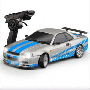 LDRC 1899/A99 RTR 1/18 2.4G RWD RC Car Drift GTR R34 Optional Gyro LED Light On-Road Full Proportional Alloy Body Shell Racing Vehicles Models Toys