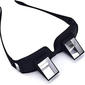 Lazy Readers Glasses, Bed Prism Spectacles Horizontal Mirror Lazy Glasses Lazy Eye Glasses for Laying Down Reading, Watch TV, Play Phone Games in home,office